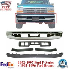 Front Bumper Chrome Kit For 1992-1996 Ford Br...