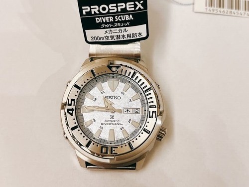 SEIKO PROSPEX Baby Tuna SBDY053 Ice Blue Automatic Diver`s 200m Men Watch - Picture 12 of 24