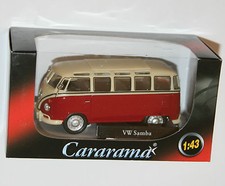 Cararama - VW Volkswagen SAMBA Bus (Red) Model Scale 1:43