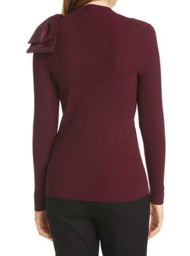 Ambher Mock Neck Sweater MSRP $175 Size 