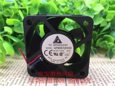 Delta AFB0512HHD DC12V 0.21A 50*50*20MM 3-Wire Silent Cooling Fan