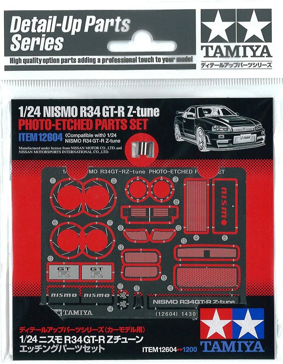 Tamiya 12604 NISMO R34 GT-R Z-tune Photo-Etched Parts Set 1