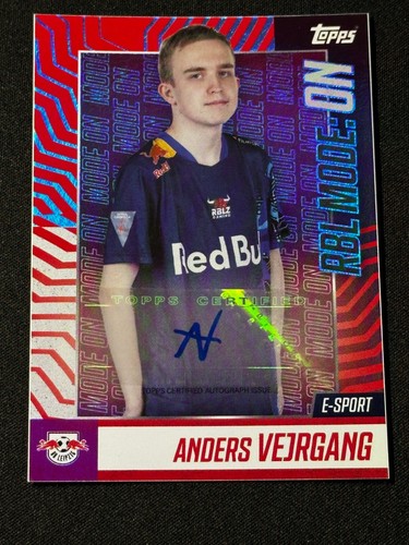 2023-24 Topps Red Bull Leipzig 100% RBL Mode: On Anders Vergang Auto #RMO-AV
