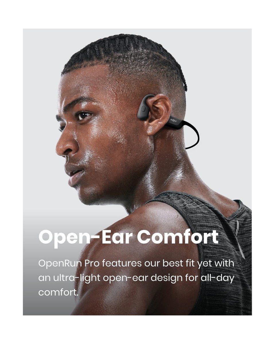 Shokz OpenRun 新品、未使用未開封、ブラック Shokz SHOKZ ショックス 骨伝導イヤホン OPENRUN Bluetooth