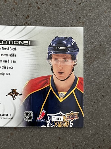 2010-11 Upper Deck Game Jersey #GJ-BO David Booth - Bild 6 von 6