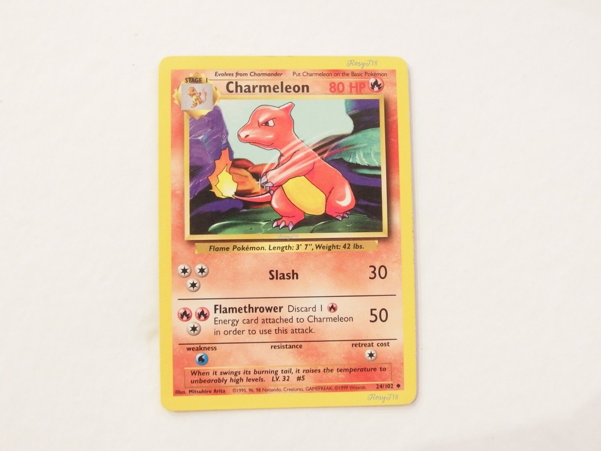 ORIGINAL Pokemon Card: Charmeleon 24/102 | eBay