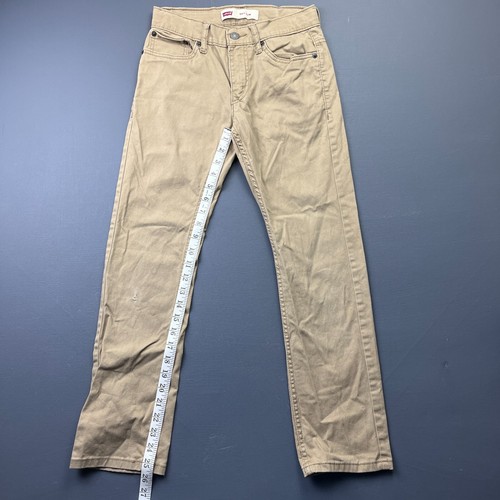 Levi's 511 Boys 12 Reg Khaki Slim Fit Jeans 26x26 Cotton Casual Pants Skate Y2K - Picture 4 of 14