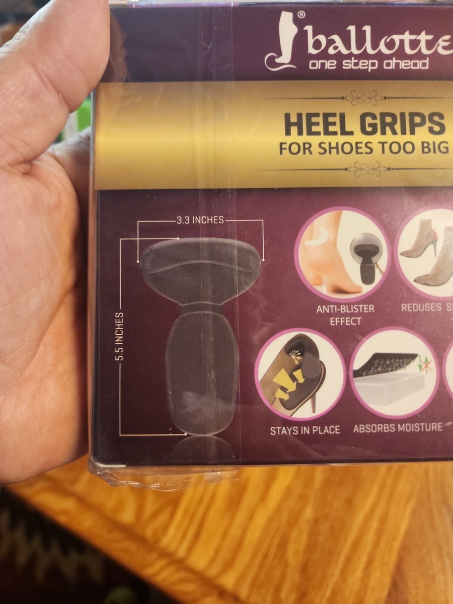 Ballotte Heel Grips Box Of 12 and Heel Grips for Shoes too Big of
