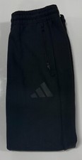 ADIDAS WOMENS  BLACK STRAIGHT LEG JOGGERS  -- MEDIUM