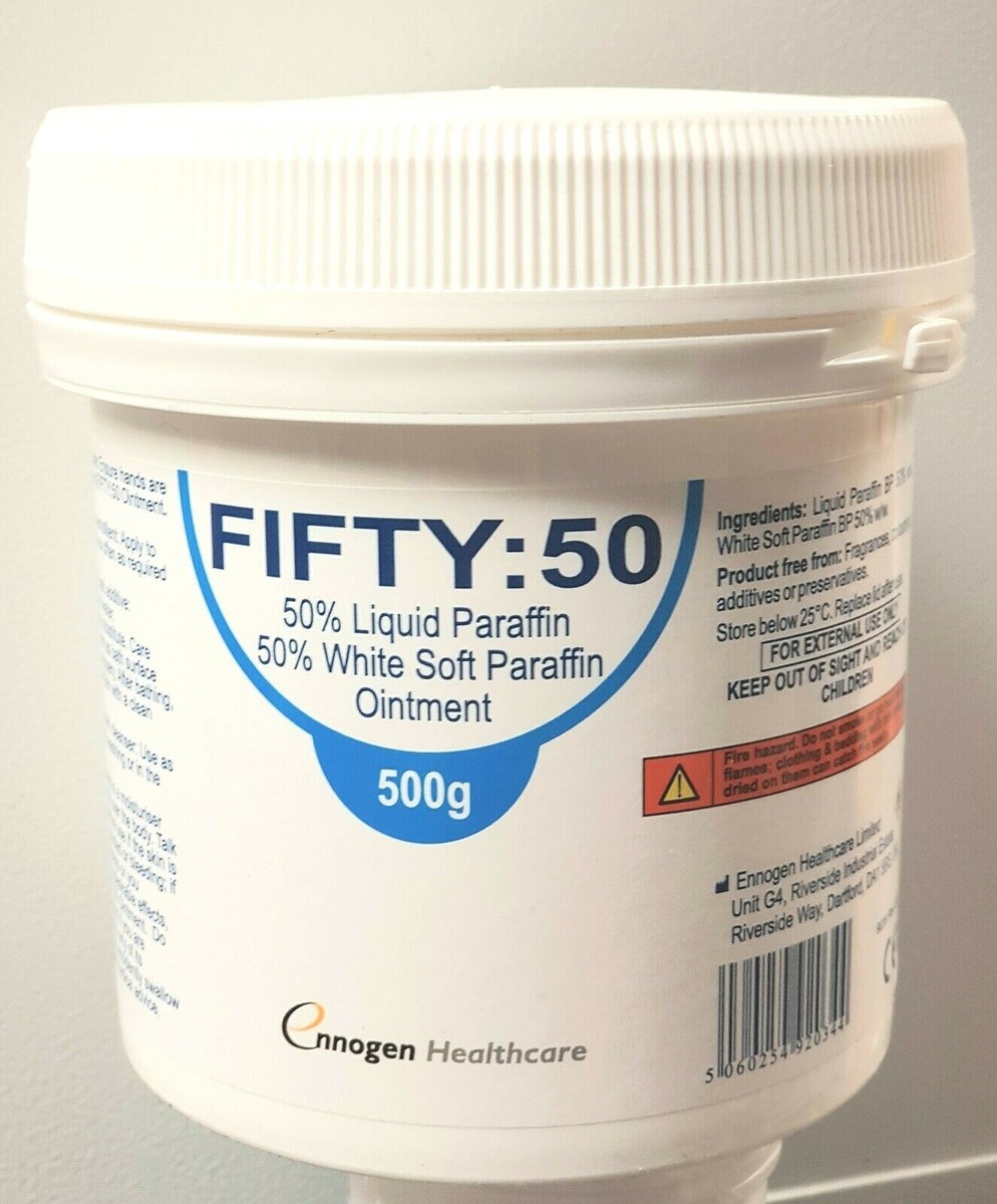 FIFTY:50 OINTMENT 500g EMOLLIENT MOISTURISER SKIN CARE CREAM BATH