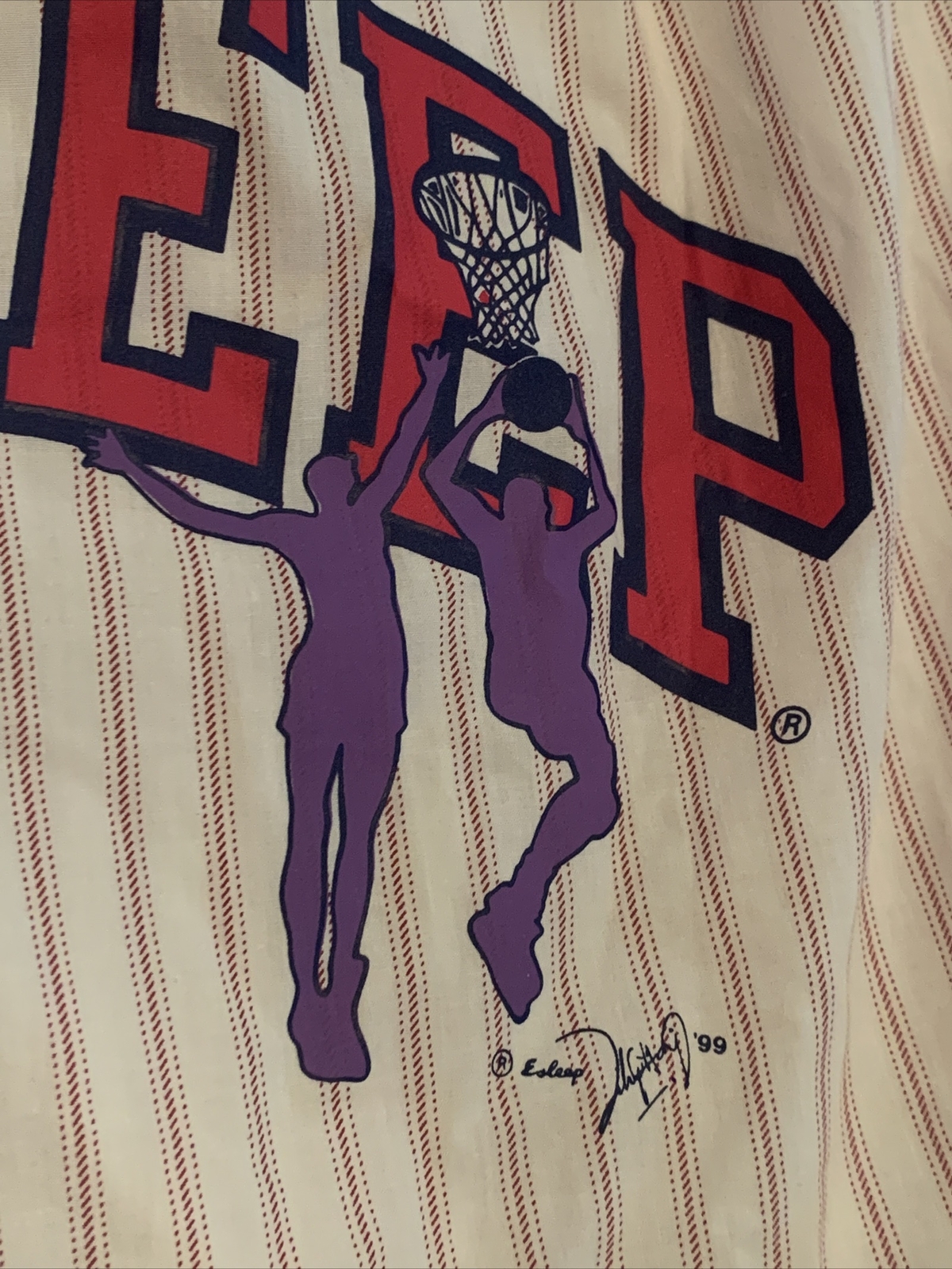 ESLEEP Boxer Pajamas VINTAGE 99 MICHAEL JORDAN Picture Signed 2X 22 24