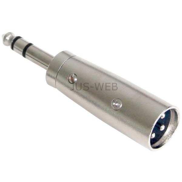 Audio Adapter Xlr Stecker Auf 6,35Mm Stereo Klinkenstecker, Klinke Stecker-image