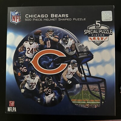 Chicago Bears Helmet Shaped 500 Piece 25