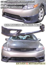 Fits 06-08 Honda Civic 2dr Coupe Hf-style Front Lip Urethane