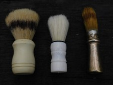 3 Antique Shaving Mug Bristle Brushes Make a Best Offer on 1-2 or all 3