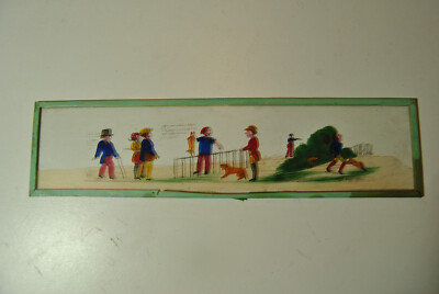 Ancienne plaque magic lanterne magique fin XIX Coll Officier Soldat