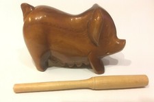 Hand-crafted Pig Wood Block / Rasp