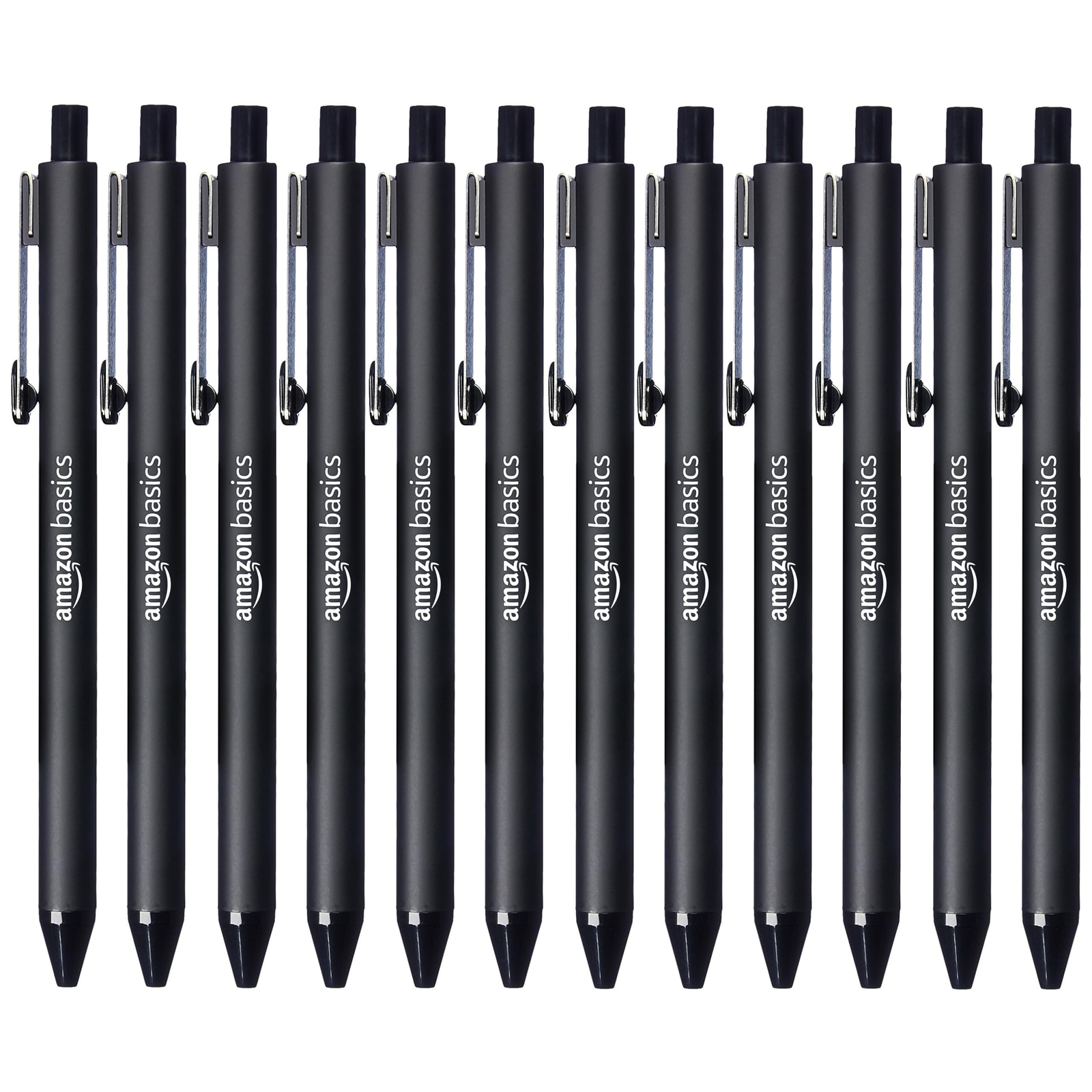 Amazon Basics Retractable Ballpoint Pen - Black, Medium Point, Smooth Writing...