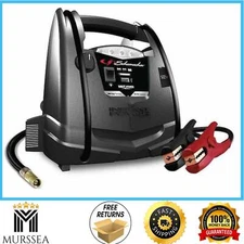 1000 Peak Amp Portable Power and Jump Starter with Air Compressor 12V power port
