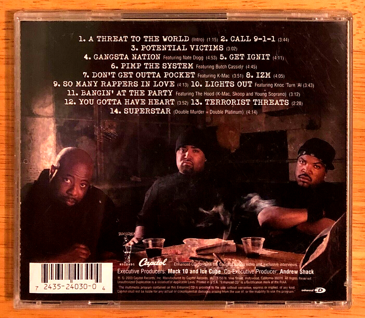 WESTSIDE CONNECTION: TERRORIST THREATS (2003) ENHANCED CD