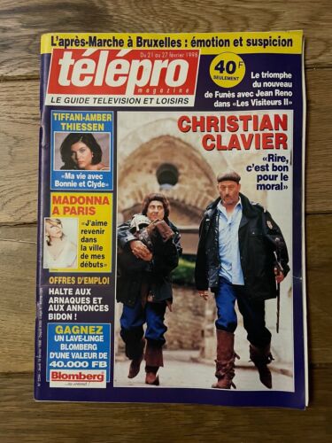 CHRISTIAN CLAVIER / JEAN RENO  TELEPRO 02/1998 - Bild 1 von 1