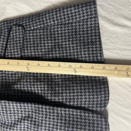 NWT Boden British Tweed 100% Wool Blazer Size 6 Navy Blue Grey Houndstooth Lined - Picture 17 of 20