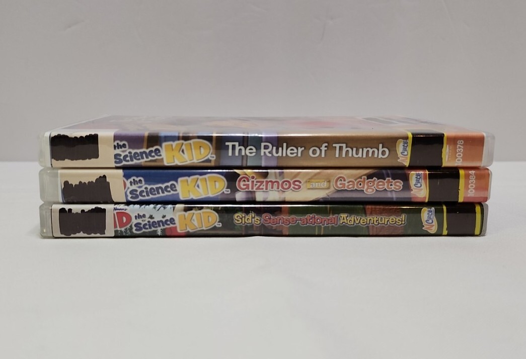 Sid the Science Kid DVD's - Lot of 3 - Ruler, Gizmos/Gadgets