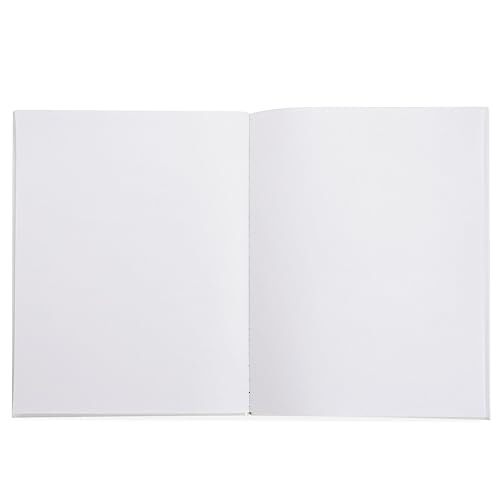 White hardcover blank books for kids to write stories 8 5x11 unlined