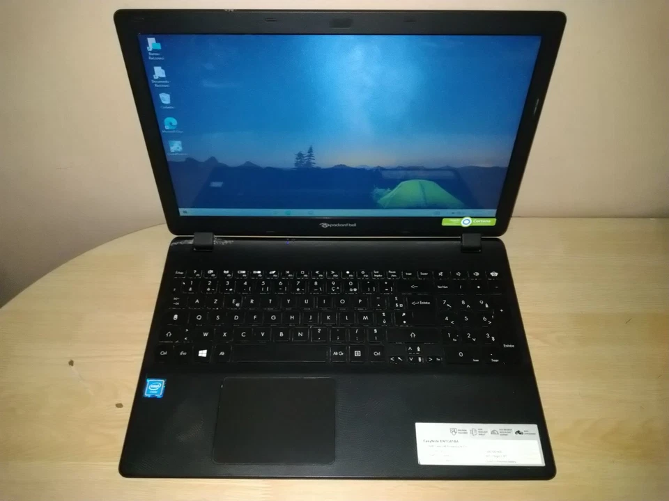 PC PORTABLE PACKARDBELL 15" - PROPRE - RAPIDE - BON ETAT - PRET A FONCTIONNER - Photo 4/4