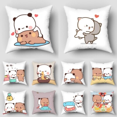 NAVESO 2 stuks Bubu Dudu pluche dieren, 30 cm Bubu en Dudu Panda pluche dier, Bubu Dudu Gadgets, schattige pluche dieren, cartoonbeer, dierenkussen, pluche beer voor verjaardagscadeau voor kinderen