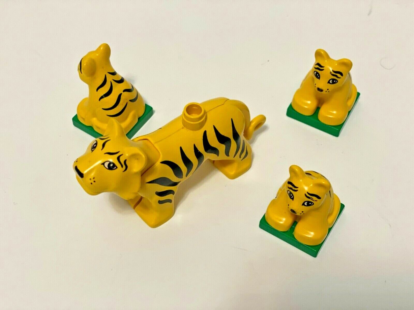 Lego Duplo Tigers Adult Cubs World Animals Forest Zoo Safari Lot Set of 4