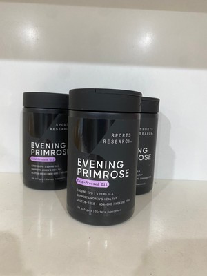 Sports Research Evening Primrose Oil 1300mg Softgels for Women's Health 120ct