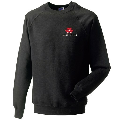 Massey Ferguson Tractor Embroidered Crew Neck Sweatshirt XS to