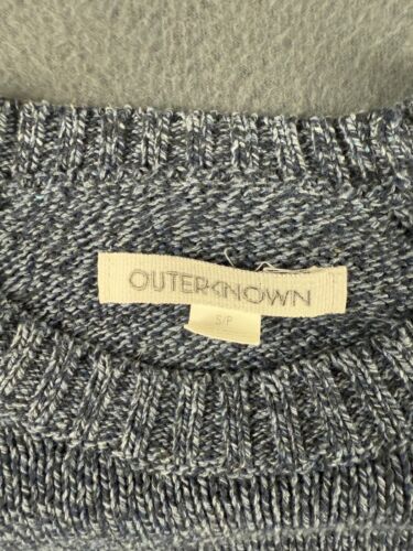 Outerknown Pullover Herren S grau Waffelstrick Fischer Bio Baumwolle Pulli* - Bild 3 von 14