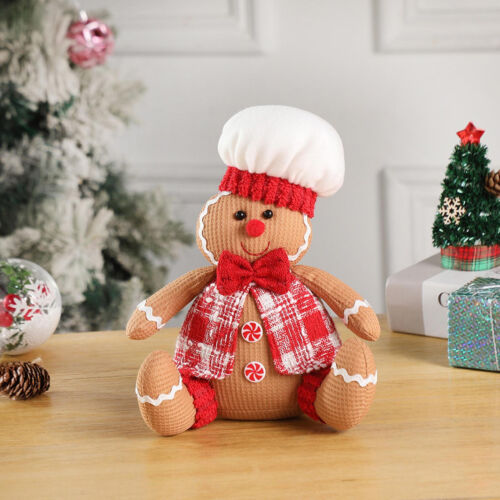 Gingerbread Gingerbread Man Plush Toy Christmas Gingerbread Doll Table Tree