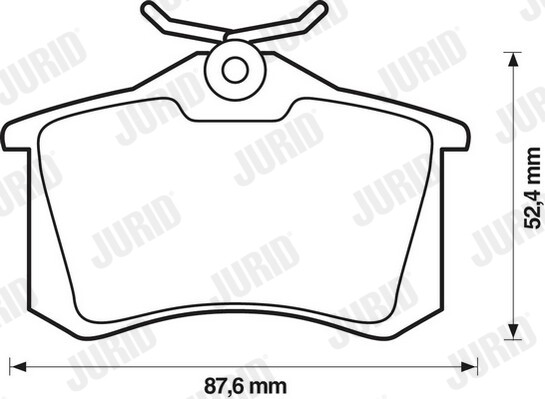 Kit plaquette de frein JURID 571906J voyage serein en Passat B5 Variant