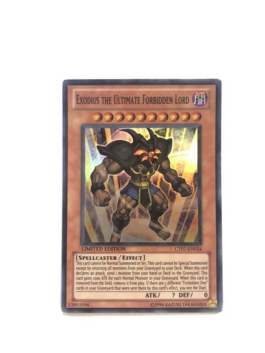 CT07-EN024 Exodius The Ultimate Forbidden Lord - Yu-Gi-Oh! - Ltd Super ...