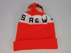 A&W Junior Games Toque Vintage Winter Knitted Hat Restaurant Hamburger Pom-Pom