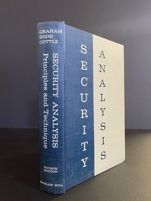 Security Analysis Graham Dodd & Cottle 1962 4th ed