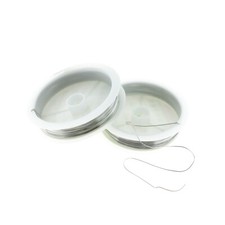 BULK Silver Tone Craft Wire - Tarnish Resistant - 1 Roll 10m - 0.4mm - Z1127