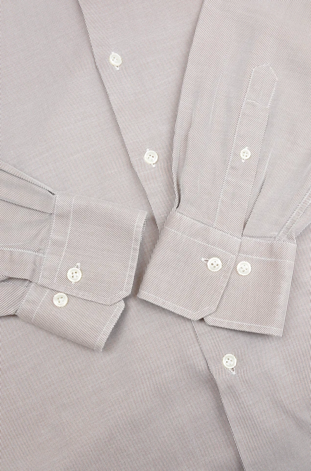 Pal Zileri Shirt – Taupe Dress Button-Up – Size 17 1/2 - Image 3 of 4