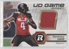 2021 Upper Deck CFL UD Game Jersey Dominique Davis #UD-DD l5j