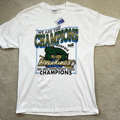 Vintage Mississippi RiverKings Minor League Hockey TShirt Men s Large CHL