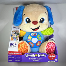 Fisher-Price Laugh  Learn Smart Stages Puppy Plush Toy 6-36 Months JCT10