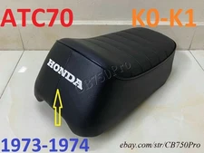 1973-1974 Honda ATC70 Seat. ATC-70 K0 K1 Trike 3 Wheeler Split Rear Seam Saddle