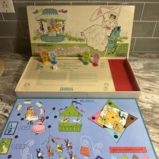 Mary Poppins Carousel Board Game Walt Disney Vintage Parker Bros 1964 complete