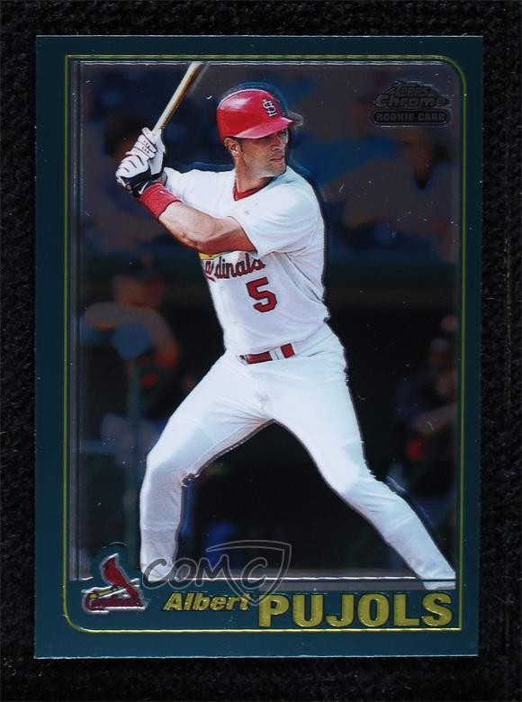 2001 Topps Traded & Rookies Chrome Albert Pujols #T247 0w3
