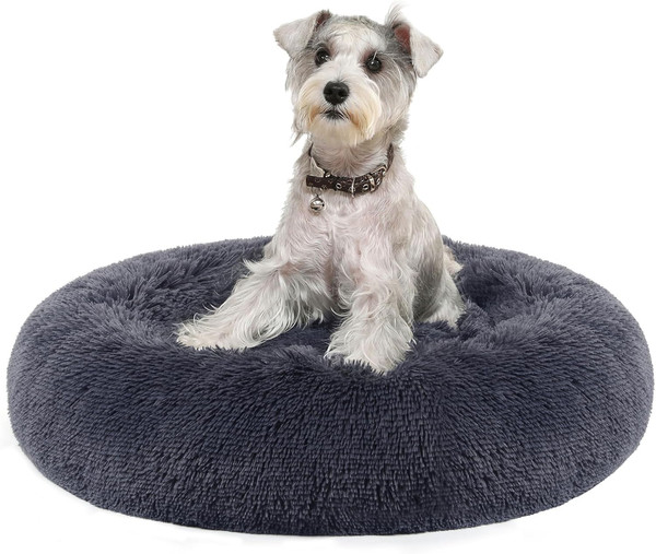 Hundebett Flauschig, Katzenbett, Donut Kissen, Waschbar, Polsterung-image