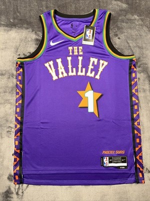 Nike Phoenix Suns Devin Booker #1 the Valley City Edition Jersey