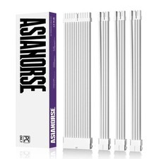 16AWG PSU Cable Extension Sleeved Custom Mod GPU PC Audio Video Power Supply ...